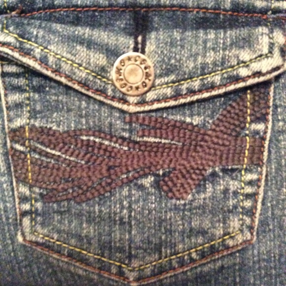 Cosmo.  Retro  Vintage  Stretch  Jean  Shorts - Picture 5 of 8